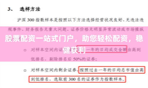 股票配资一站式门户，助您轻松配资，稳健获利