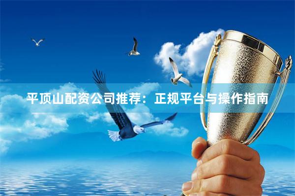 平顶山配资公司推荐：正规平台与操作指南