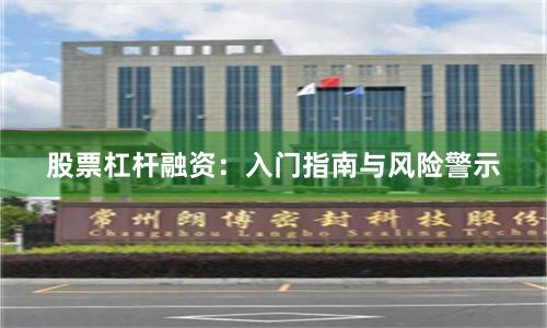 股票杠杆融资：入门指南与风险警示